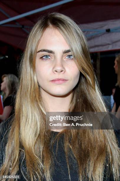 Cara Delevingne attends Tunnel of Love in aid of The British Heart Foundation at Proud Camden on May 29, 2012 in London, England.
