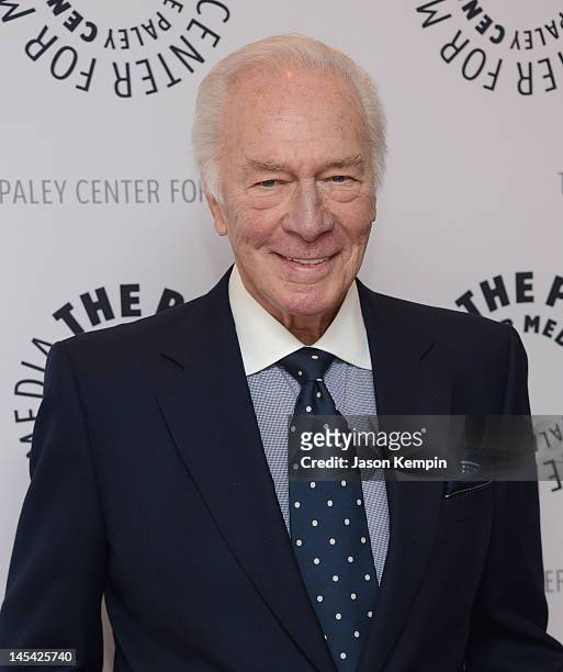 Actor Christopher Plummer attends The Paley Center For Media Presents: An Evening With Christopher Plummer at Paley Center For Media on May 29, 2012...
