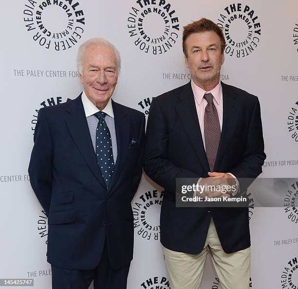 Actors Christopher Plummer and Alec Baldwin attend The Paley Center For Media Presents: An Evening With Christopher Plummer at Paley Center For Media...