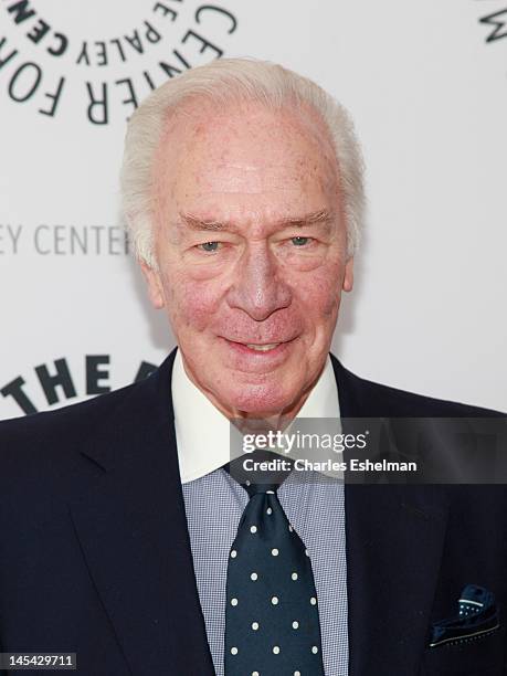 Academy Award winning actor Christopher Plummer attends An Evening with Christopher Plummer at The Paley Center for Media on May 29, 2012 in New York...