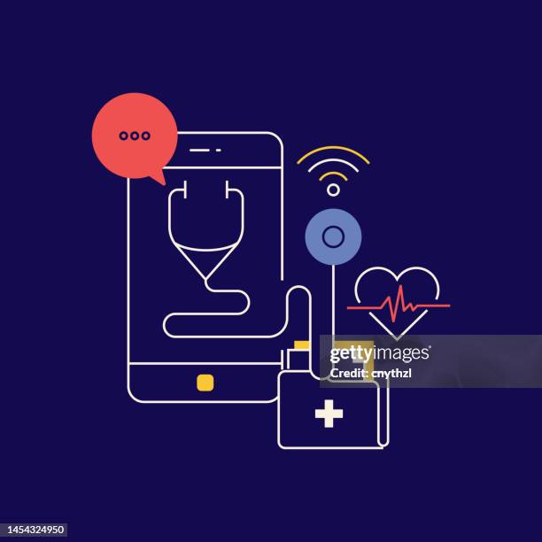 Medical Questions Vector Digital Medicine Related Conceptual Vector Illustration Ehealth ...