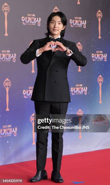 South Korean actor Lee Jun-ki attends the 2022 SBS Drama Awards at SBS Prism Tower on December 31, 2022 in Seoul, South Korea.