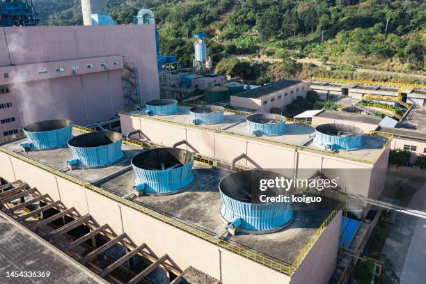 factory roof exhaust fan - exhaust fan stock pictures, royalty-free photos & images