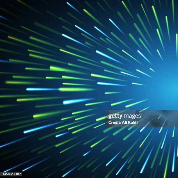 abstract light speed background - futuristic car stock illustrations