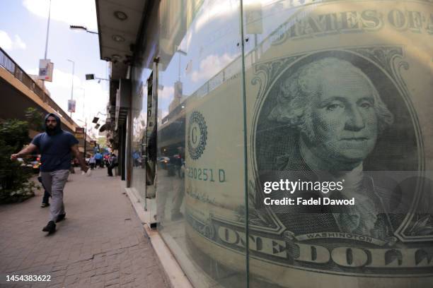 General picture of exchange offices on January 5, 2023 in Cairo, Egypt. The Egyptian pound suffered its biggest one-day drop on January 4 since the...