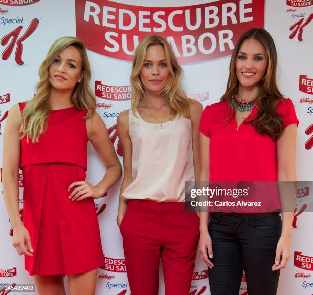 Carmen Jorda, Veronica Blume and Helen Lindes attend "Special K" event at Circulo de Bellas Artes on May 30, 2012 in Madrid, Spain.