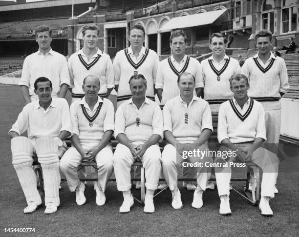 The 1962 County Championship Worcestershire County Cricket Club from left to right Jim Standen, Bob Carter, Len Coldwell, Norman Gifford, Doug Slade...