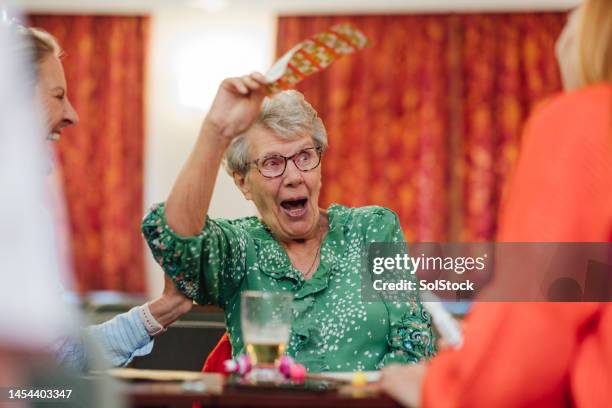 we have a winner - bingo stockfoto's en -beelden