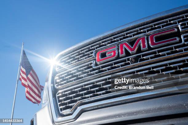 Pickup truck is displayed for sale on a lot at a General Motors dealership on January 05, 2023 in Austin, Texas. General Motors has reclaimed its...