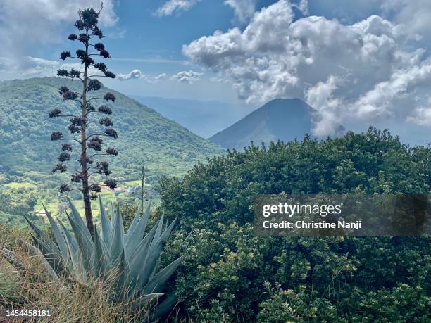 santa ana volcano - el salvador aerial stock pictures, royalty-free photos & images