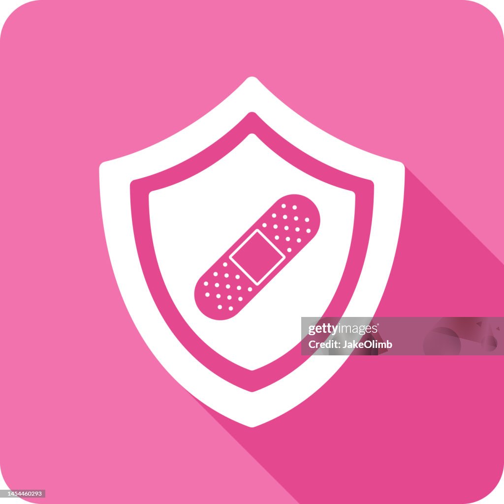 Schildkleber Bandage Icon Silhouette