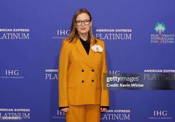 Sarah Polley attends the 2023 Palm Springs International Film Festival Awards Night Gala at Palm Springs Convention Center on January 05, 2023 in...