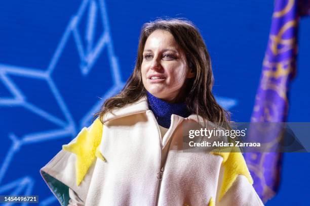 Andrea Levy attends the Three Kings Parade in Madrid on January 05, 2023 in Madrid, Spain.