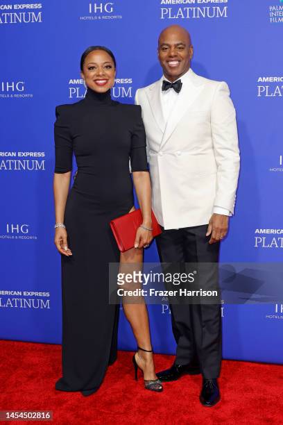 Nischelle Turner and Kevin Frazier attend the 34th Annual Palm Springs International Film Awards sponsored by IHG Hotels & Resorts at Palm Springs...