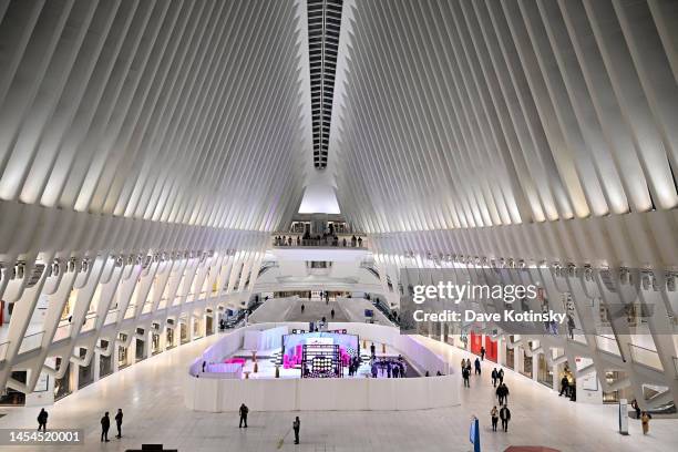 View of atmosphere inside the Oculus during the RuPaul's Drag Race Season 15 + MTV Premiere Screening and Red Carpet Event on January 05, 2023 in New...