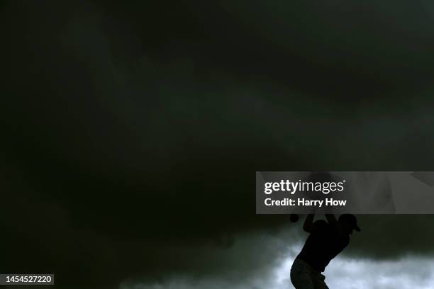 Jordan Spieth hits driver on the fourth hole during the first round of the Sentry Tournament of Champions at Plantation Course at Kapalua Golf Club...