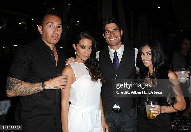 Actress Mirtha Michelle, actor Joel Rush and actress Michelle Maylene at the AfterParty For Cinemax's "Femme Fatales" 2nd Season held at ArcLight...