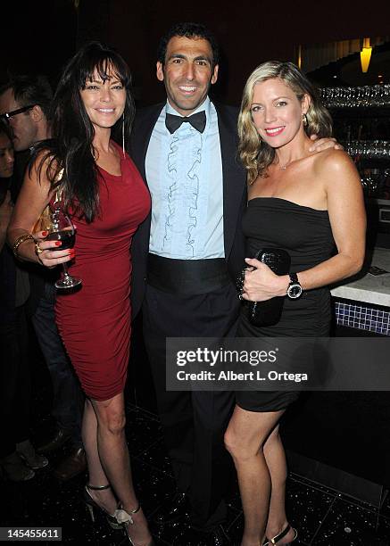 Actress Meilani Paul, producer Steve Kriozere and actress Leilani Sarelle at the AfterParty For Cinemax's "Femme Fatales" 2nd Season held at ArcLight...