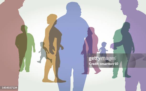 übergewichtige menschen - fat silhouette stock-grafiken, -clipart, -cartoons und -symbole