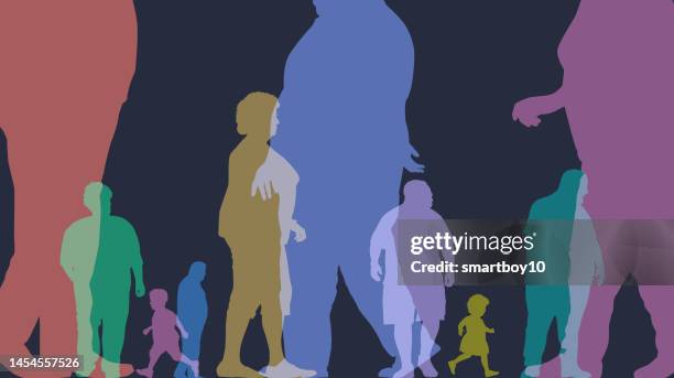 overweight people - obesity icon stock illustrations