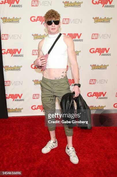 Max Lorde attends the 2023 GayVN Awards show at Resorts World Las Vegas on January 05, 2023 in Las Vegas, Nevada.
