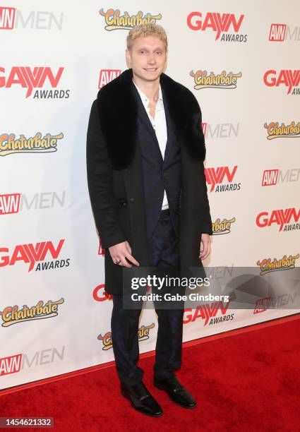 Max Carter attends the 2023 GayVN Awards show at Resorts World Las Vegas on January 05, 2023 in Las Vegas, Nevada.