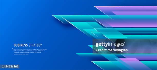 abstract modern dark neon glowing geometric shapes banner with a space for your text - dark empty office stock illustrations