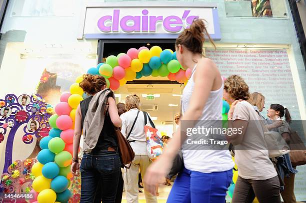 Atmosphere during Claire's New Shop Inauguration on May 30, 2012 in Paris, France.