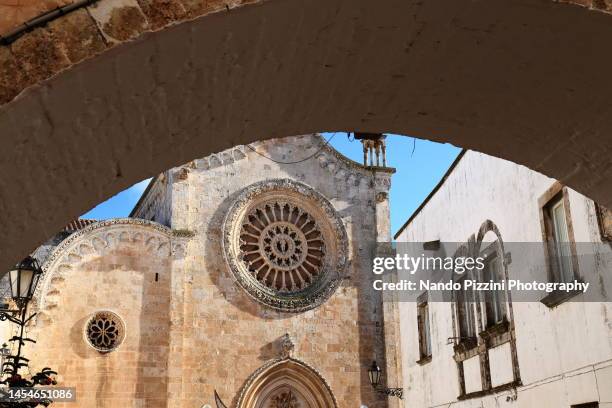 ostuni cathedral - brindisi stock pictures, royalty-free photos & images