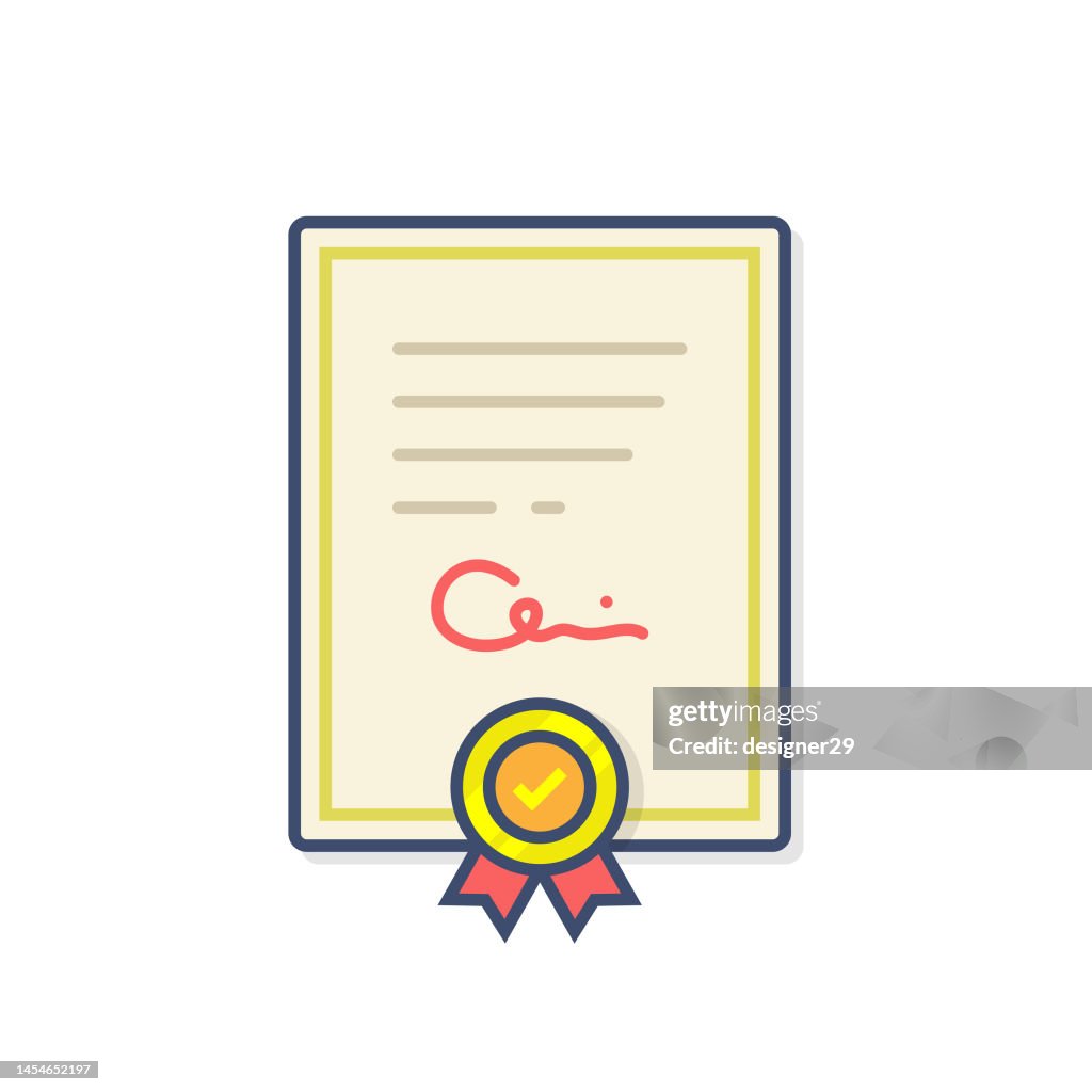 Certificate Icon.