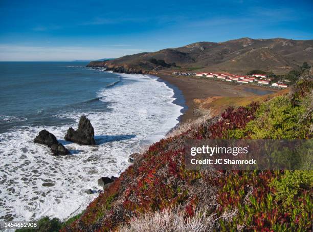 rodeo beach - sausalito stock pictures, royalty-free photos & images