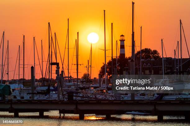 view of marina at sunset,league city,texas,united states,usa - league city stock pictures, royalty-free photos & images