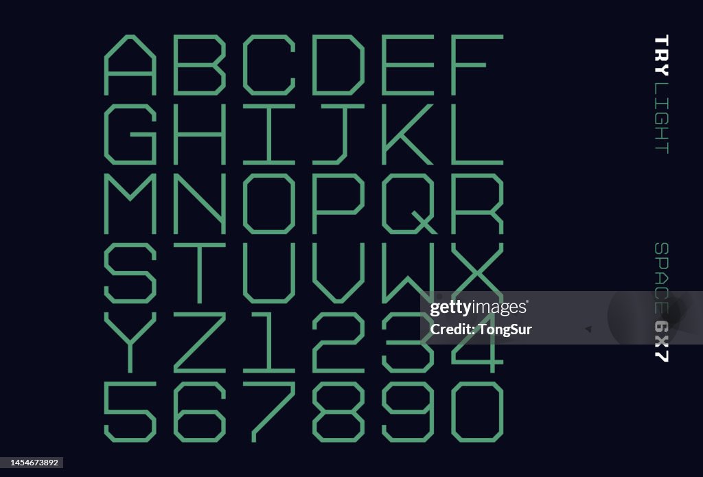 Tty ライトフォント - 大文字