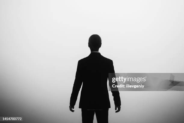 silhouette of man - mystery bildbanksfoton och bilder