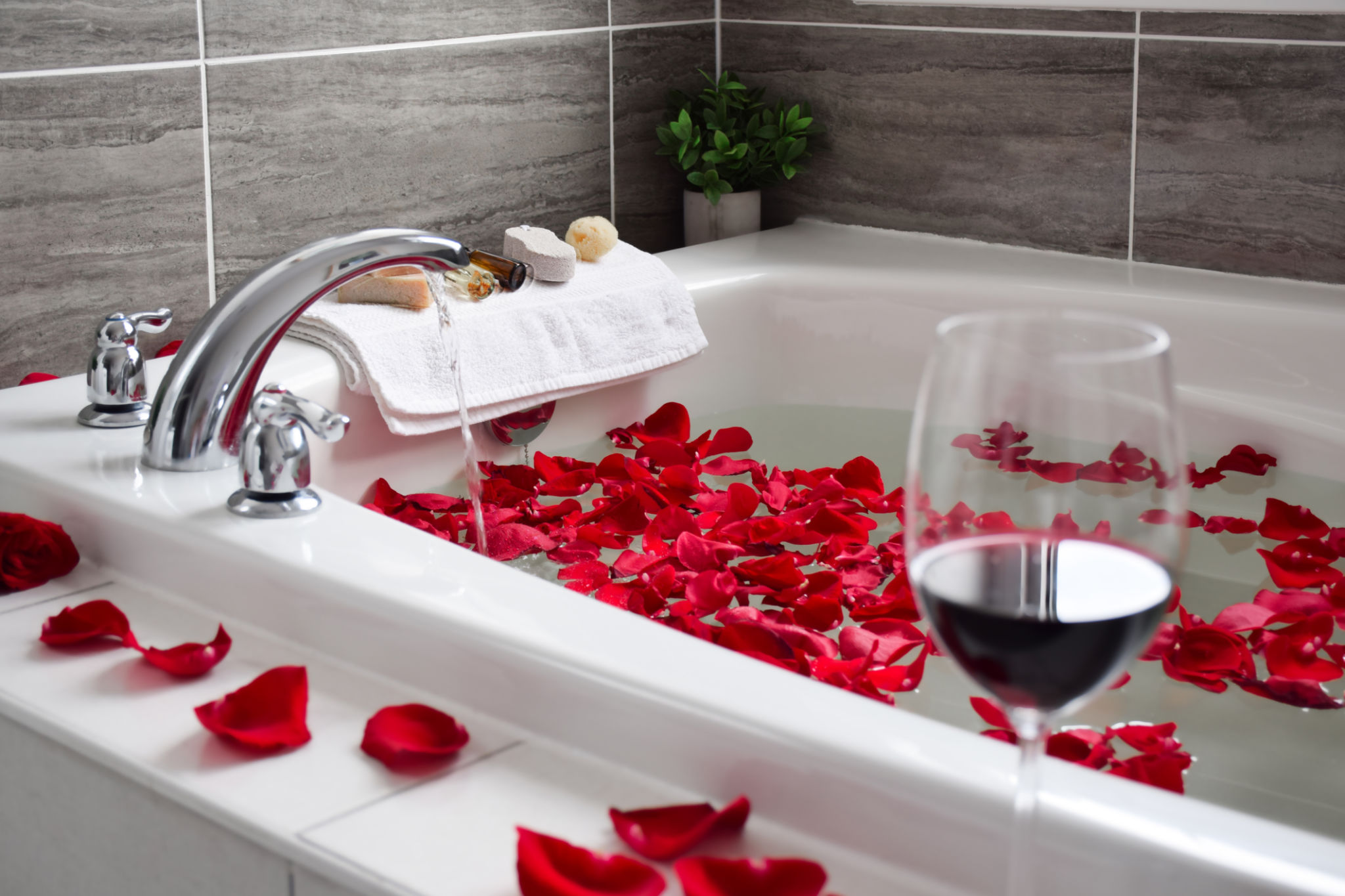 romantic bath