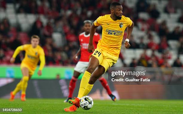 Mohamed Diaby of Portimonense SC in action during the Liga Portugal Bwin match between SL Benfica and Portimonense SC at Estadio da Luz on January 6,...