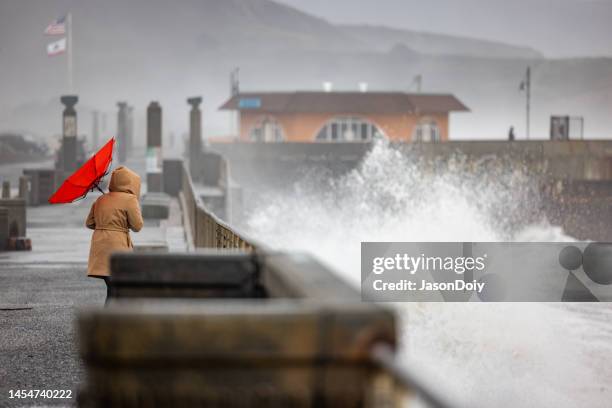 storm damage northern california - bomb cyclone stock pictures, royalty-free photos & images