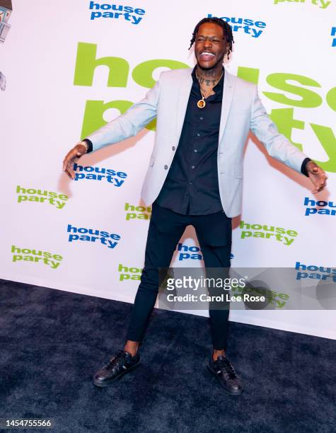 John Whitfield aka DC Young Fly attends the "House Party" Atlanta red carpet screening at Regal Atlantic Station on January 06, 2023 in Atlanta,...