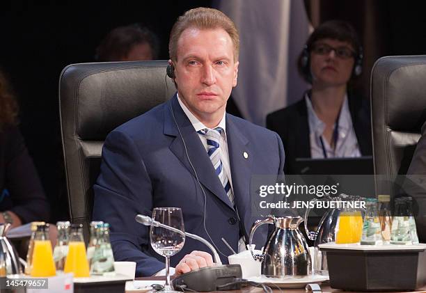 Russia's First Deputy Prime Minister Igor Shuvalov attends the opening plenary session of the summit of the Council of the Baltic Sea States on May...