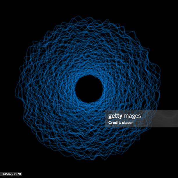 multiple waves in uneven concentric orbits, framing copy space. - nothing changes stock illustrations