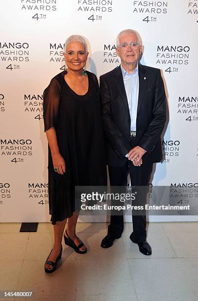 Rosa Oriol and Salvador Tous attend the 4th Mango Fashion Awards 2012 Gala at Museu Nacional d'Art de Catalunya on May 30, 2012 in Barcelona, Spain.