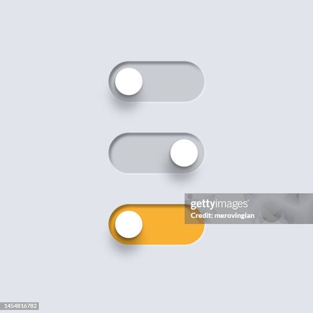 On Off Slider Button Photos and Premium High Res Pictures - Getty Images