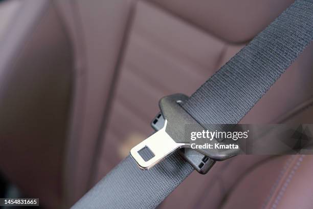 seat belt interior of modern car. - auto accessories stock pictures, royalty-free photos & images