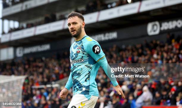 Adam Armstrong of Southampton during the FA Cup third round match between Crystal Palace and Southampton FC, at Selhurst Park on January 07, 2023 in...