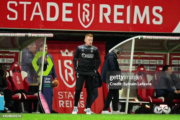 Will Still, coach of Stade de Reims, during the Ligue 1 Uber Eats match between Reims and Rennes at Stade Auguste Delaune on December 29, 2022 in...