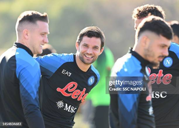 Bartosz Bereszynski of Napoli on January 07, 2023 in Naples, Italy.