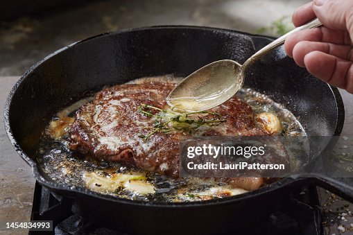 Pan Searing Beef Eye Rib Steak Pan Searing Beef Eye Rib Steak