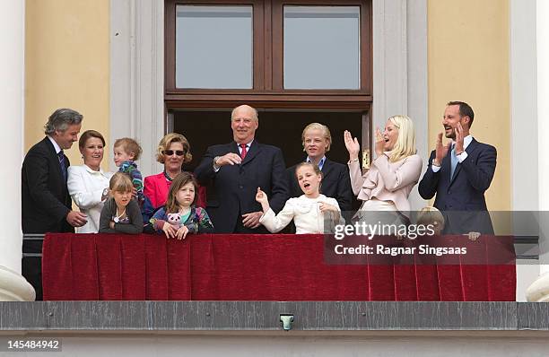 Ari Behn, Princess Martha Louise of Norway, Maud Angelica Behn, Emma Tallulah Behn, Leah Isadora Behn, Queen Sonja of Norway, King Harald V of...