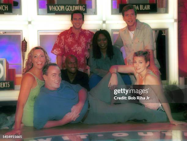 Survivor' tv show winner Richard Hatch is joined by Whoopi Goldberg and Survivor's Sue Hawk, Jenna Lewis and Gervase Peterson with Host Jeff Probst...