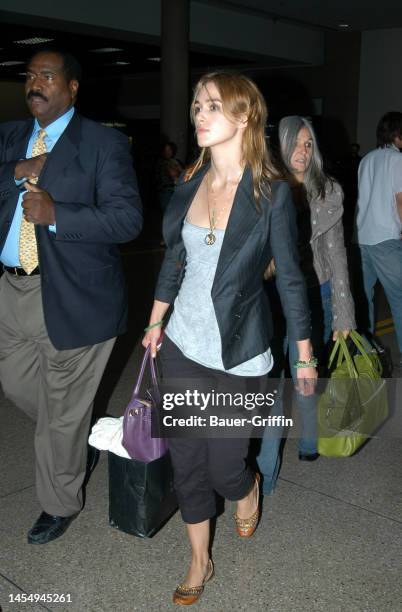 Kiera Knightly and Sharman MacDonald are seen on September 06, 2005 in Los Angeles, California.
